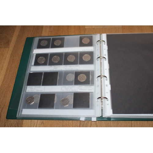 201 - Album / Collection of Old and New 50p Coins ( £24 in Cash)