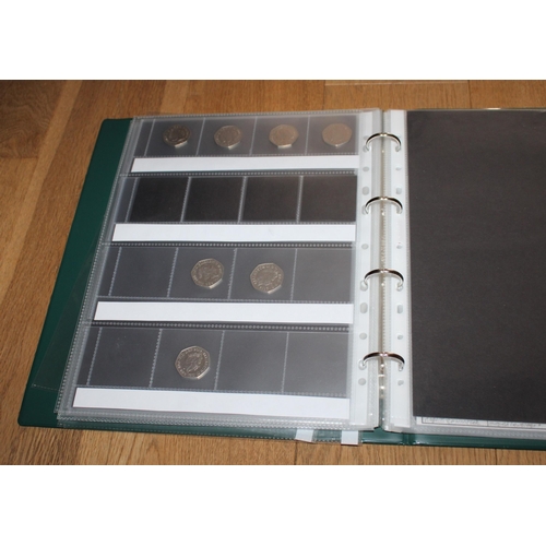 201 - Album / Collection of Old and New 50p Coins ( £24 in Cash)