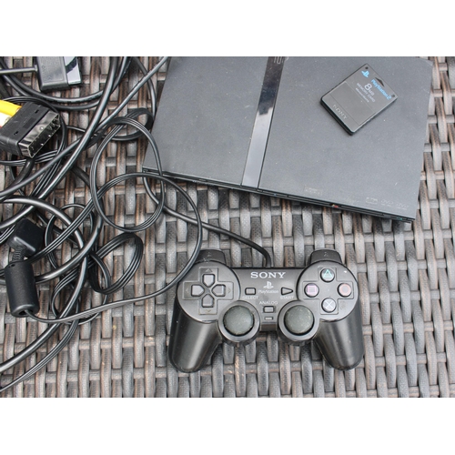 761 - Sony PS2 Playstation With Memory Stick & Controller
Untested