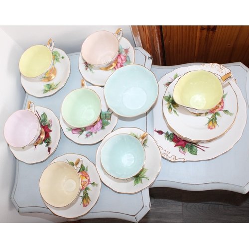77 - Collection of Royal Standard Tea Service Items

6 Cups
6 Saucers
6 Side Plates
Jug
Sugar Bowl 
Cake ... 