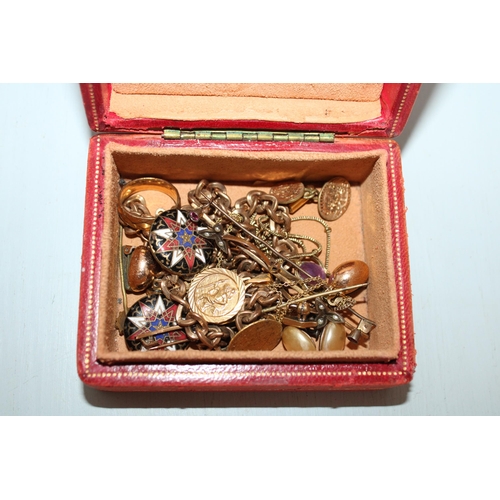 490 - Box Of Gold Plated Jewellery