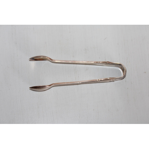 595 - Silver Hallmarked Sugar Tongs