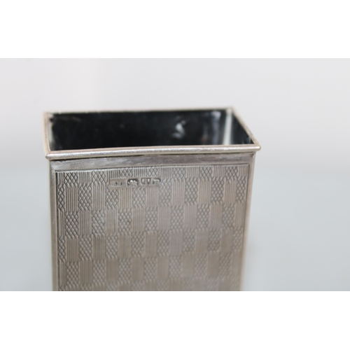 597 - Silver Hallmarked Matchbox Holder