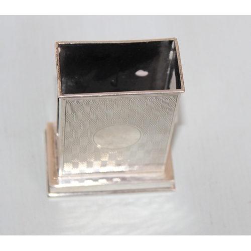 597 - Silver Hallmarked Matchbox Holder