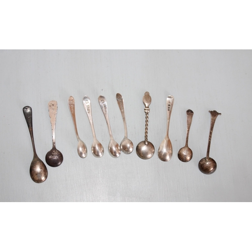 602 - Ten x Silver Hallmarked Salt Spoons