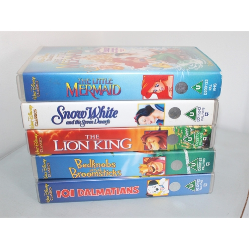 41 - Five Walt Disney Classic VHS Cassette Films

1.The Lion King
2.Snow White
3. The Little Mermaid
4.Be... 