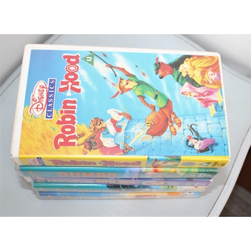 42 - Five Walt Disney Classic VHS Cassette Films

1. Hercules
2. Pocahontas
3. Astronuts
4. Robin Hood
5.... 