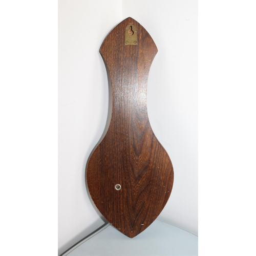 51 - Wooden Wall Barometer 42cm Length