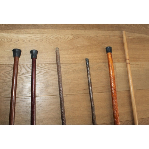 774 - Six Collectable Walking Sticks