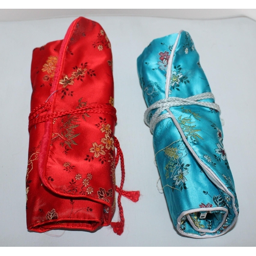 726 - Two Oriental Style Jewellery Bags