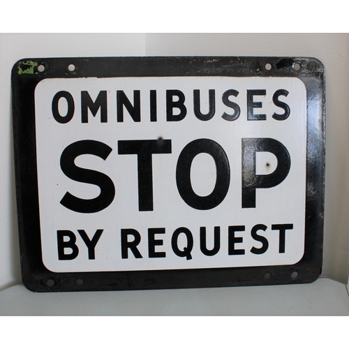 109 - Omnibuses Double Sided Sign
Length-33.5cm
Height-25.5cm