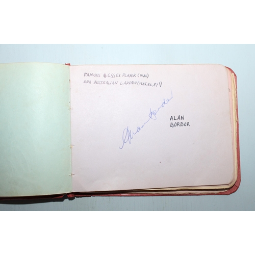 123 - Outstanding Autograph Book Containing Pre WWII Sporting Signatures mainly from Football and Cricket ... 