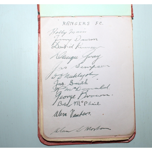 123 - Outstanding Autograph Book Containing Pre WWII Sporting Signatures mainly from Football and Cricket ... 