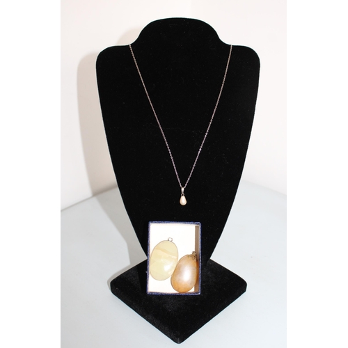 610 - Silver Hallmarked Necklace/Pendant & Two Stone Pendants
All Proceeds Go To Charity
In Box