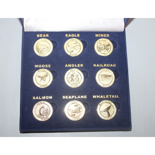 437 - Alaska Frontier Mint Big Dipper Collection Of Coins In Case
All Proceeds Go Go To Charity