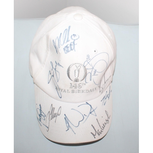 120 - Souvenir Cap From 146TH Golf Open With Signatures
All Proceeds Go Go To Charity