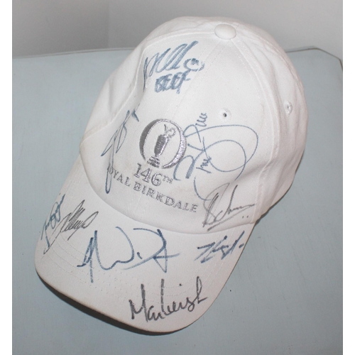 120 - Souvenir Cap From 146TH Golf Open With Signatures
All Proceeds Go Go To Charity