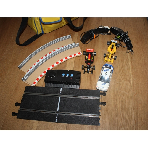 753 - Original Scalextric Track, Cars and Accessories in Carry Bag - All Untested