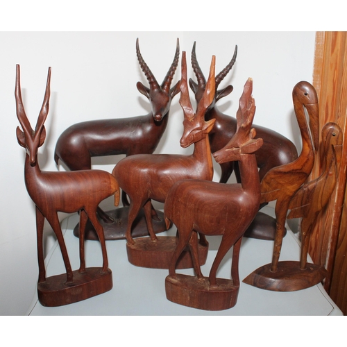 95 - Collection Of Carved Wooden Animals
Tallest-32.5cm

Chipped on One set of ears
 All Proceeds Go To C... 