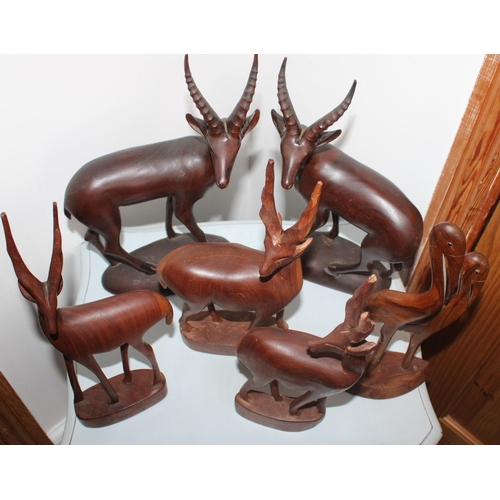 95 - Collection Of Carved Wooden Animals
Tallest-32.5cm

Chipped on One set of ears
 All Proceeds Go To C... 