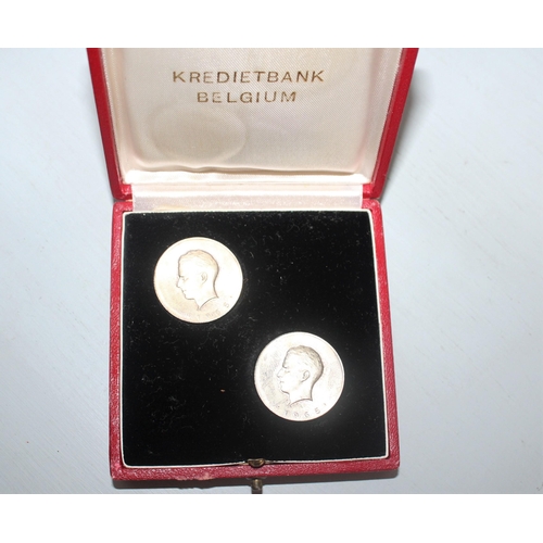 438 - 1965 Kredietbank Belgium Coins in Collectors Case