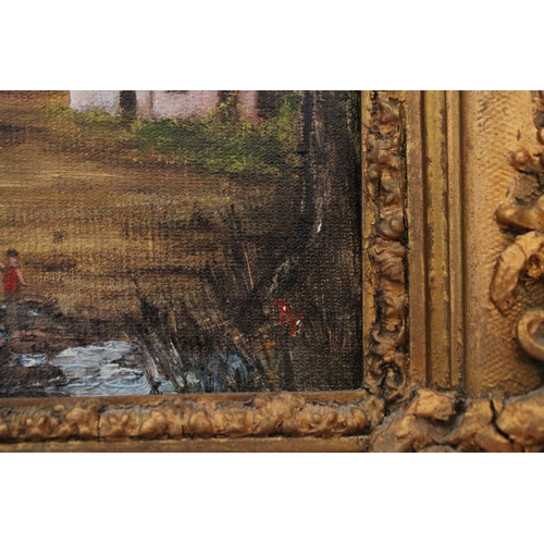 150 - Framed Oil On Canvas Painting
Height-27.5cm
Width-21cm