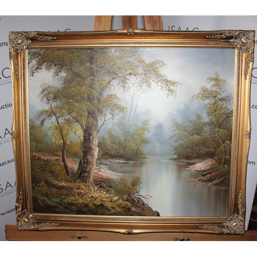 156 - Framed Painting Oil On Canvas
Signature Shown In Pictures
Height-59cm
Width-70cm
Collection Only