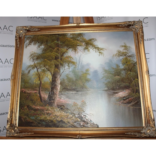 156 - Framed Painting Oil On Canvas
Signature Shown In Pictures
Height-59cm
Width-70cm
Collection Only