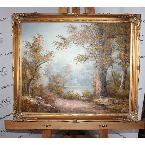 157 - Framed Painting Oil On Canvas
Signature Shown In Pictures
Height-59cm
Width-70cm
Collection Only