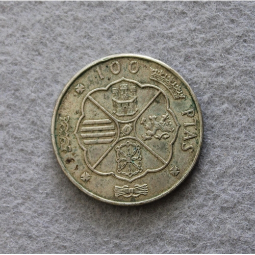 446 - 1966 Spanish 100 PTAS Coin - General Franco