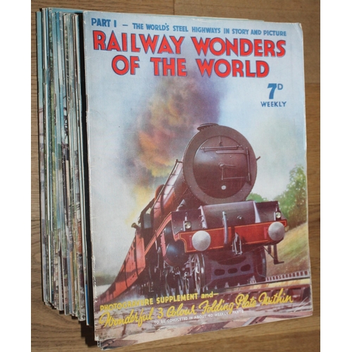 772 - Railway Wonders Of The World Magazines Issues 1 To 50