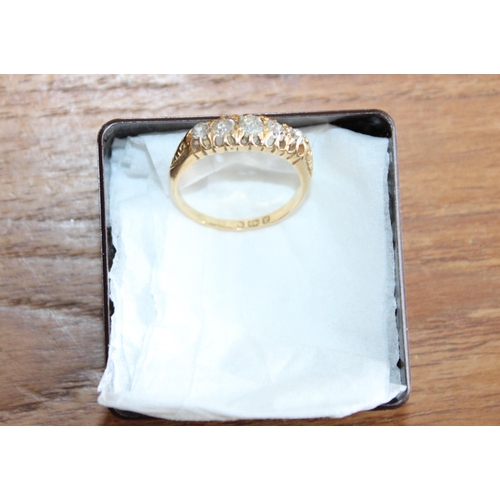 655 - 18ct Gold Five Stone Engagement Ring
Size-N
Weight 3.6gms
In A Box