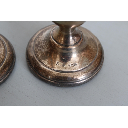 618 - Pair Of Silver Hallmarked Candle Stick Holders
Height-6.5cm