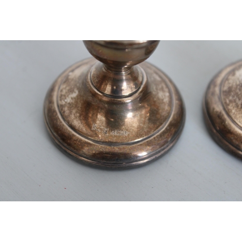 618 - Pair Of Silver Hallmarked Candle Stick Holders
Height-6.5cm