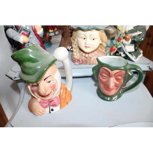 79 - Nine Collectable Toby Jugs