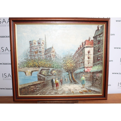 167 - Framed Painting Oil On Canvas
70cm Wide
60cm Height
Signature Shown In Pictures
Collection Only