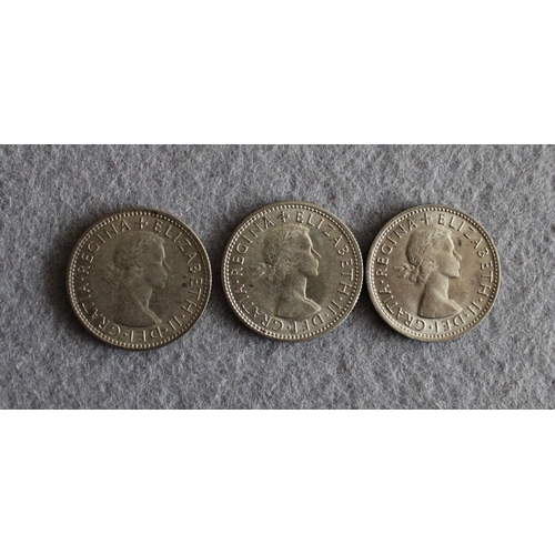 466 - 3 x Australian Shillings