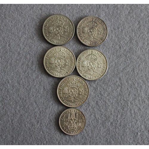 351 - 6 x George VI Coins