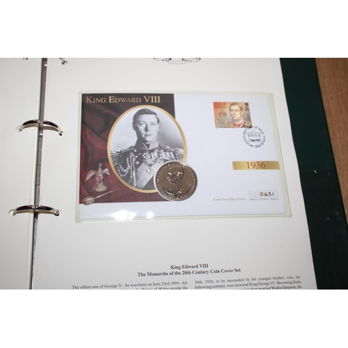 409 - Two Folders The Royal Family Containing 8 Coins & Stamps