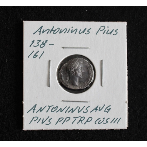 470 - Roman Denarius Antoninus Pius Coin