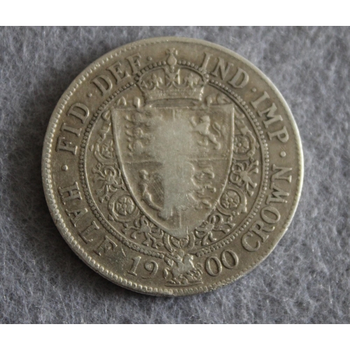 244 - 1900 Queen Victoria Half Crown