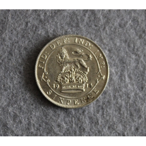 248 - 1914 George V Sixpence