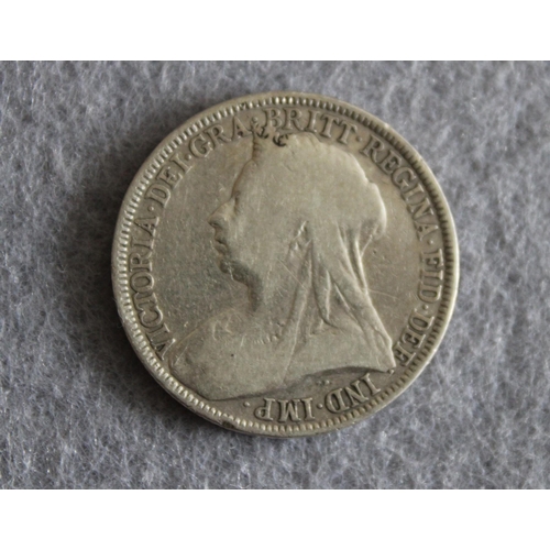 252 - 1896 Queen Victoria Florin