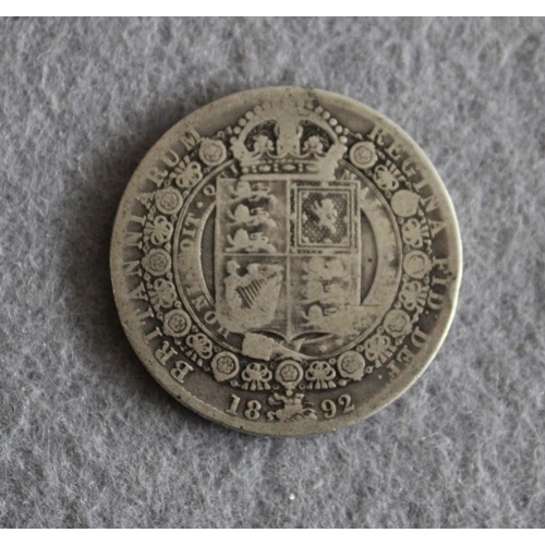 263 - 1892 Victoria Half Crown
