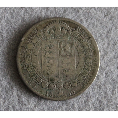 264 - 1890 Victorian Half Crown