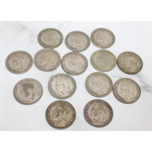 278 - Quantity Of One Shillings Coins All dated between 1921 and 1944
