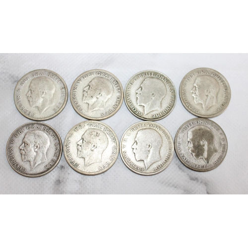 280 - Eight One Florin Coins
Dated-1931, 1929, 1923, 1921, 1922, 1928,1929, 1928