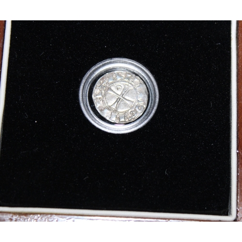 293 - Silver 1164-1210 AD Crusader Coin Boxed With Certificate Of Authenticity