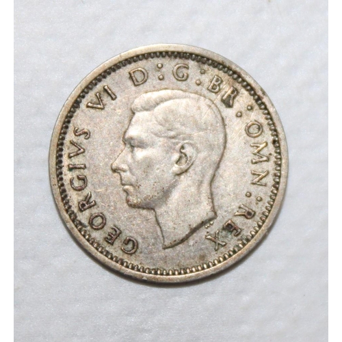 294 - 1937 Coronation Three Pence Coin