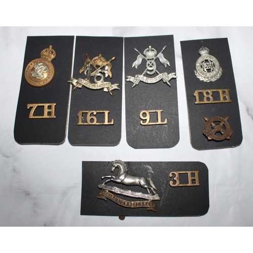 193 - Ten Hussars and Lancers Badges